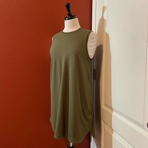 Varley Women’s Caleta Olive Green Sleeveless Lightweight Mini Sun Dress